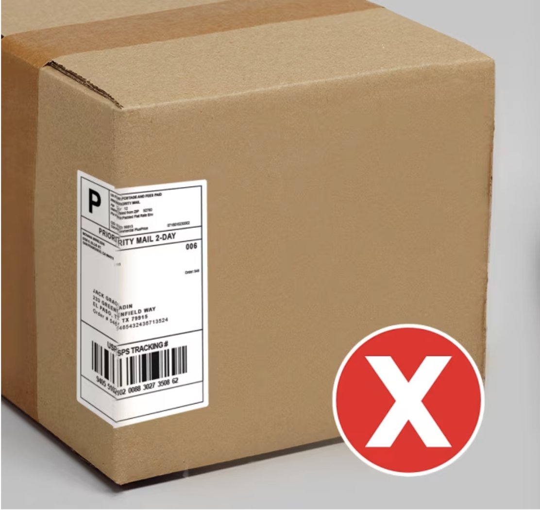 Incorrect label placement