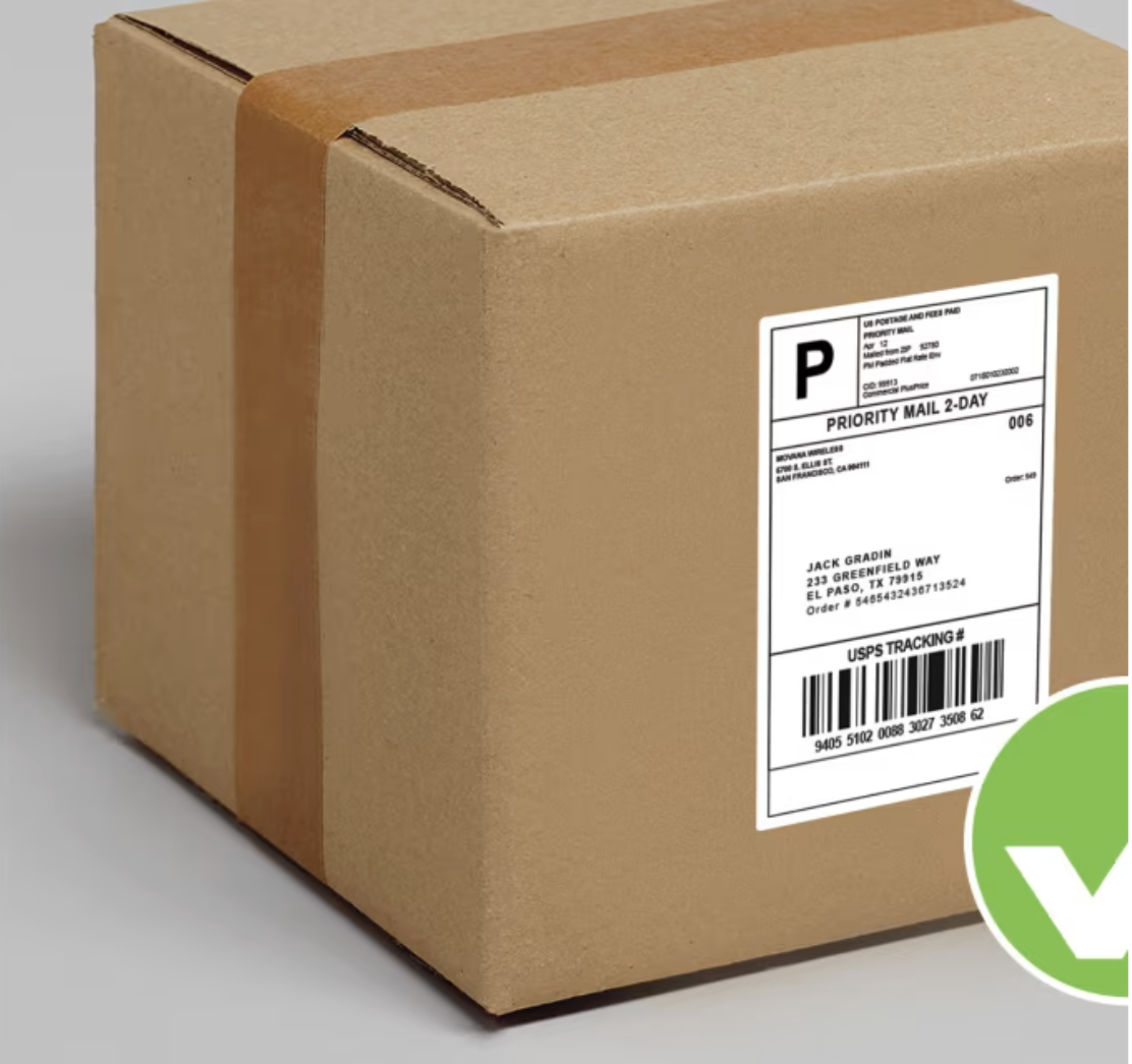 Correct label placement